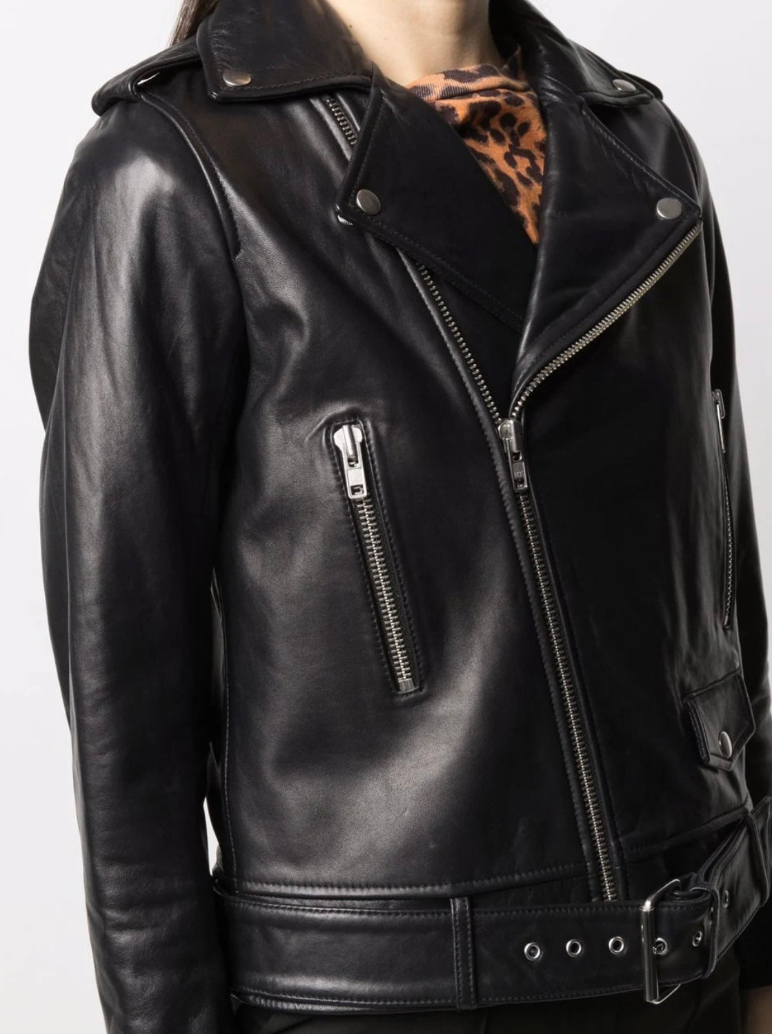 STAND STUDIO
zipped biker jacket