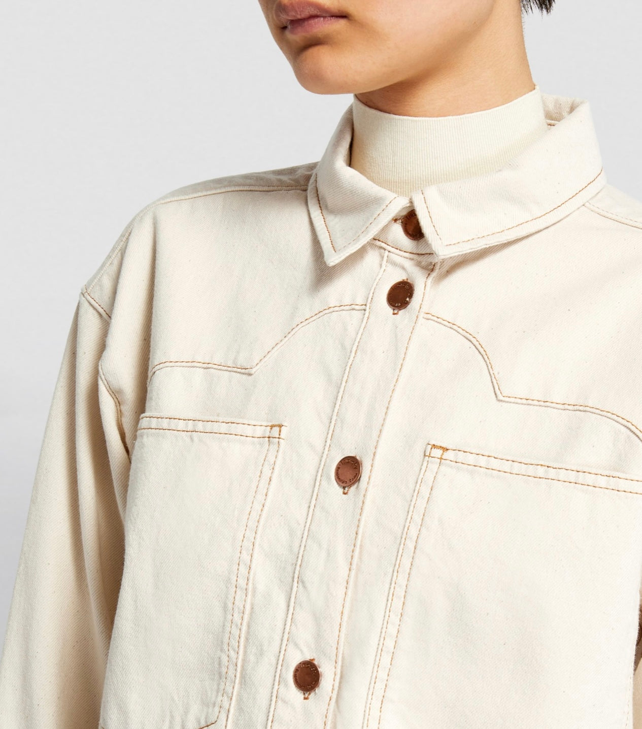 TRIARCHY
Cloud-Stitch Ciela Denim Shirt