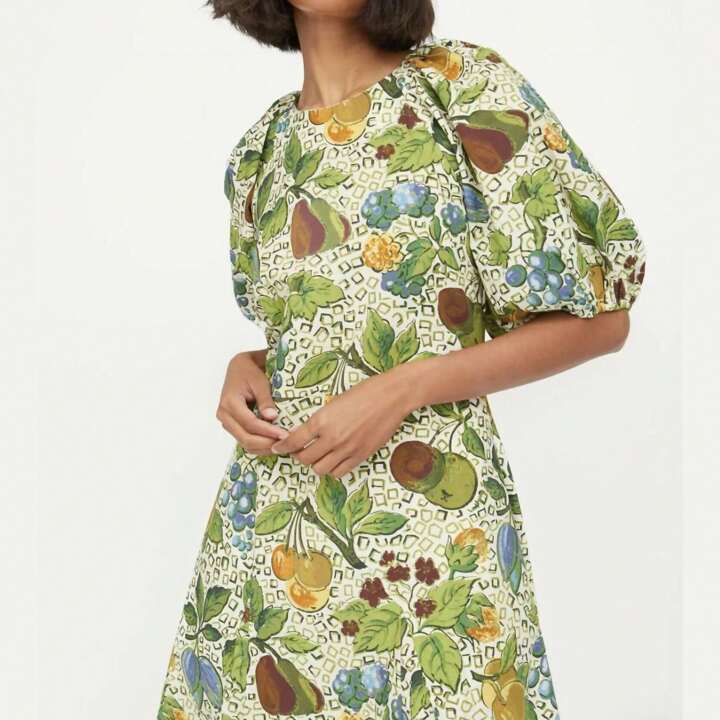 Rhode Fruit Pattern Dress