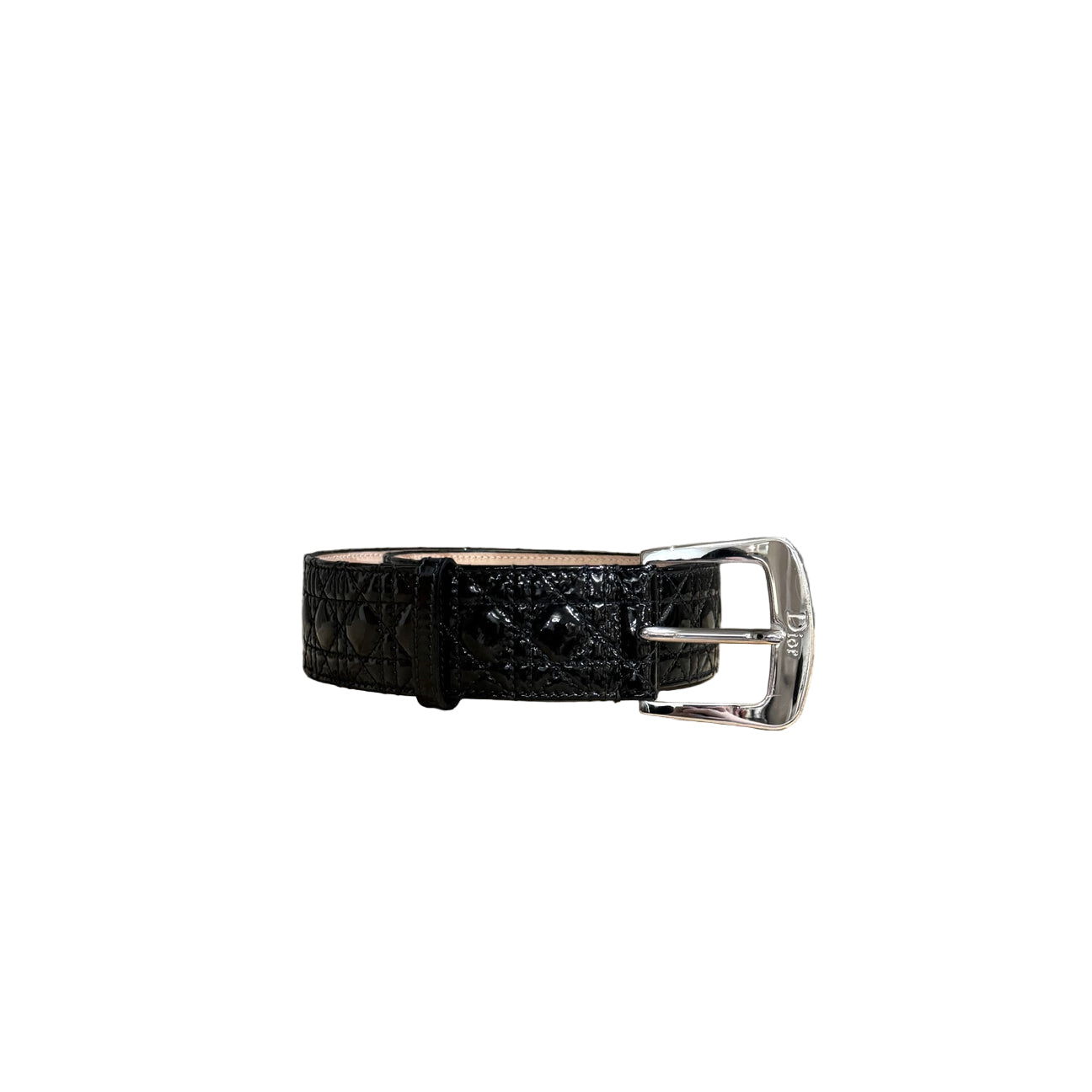 CHRISTIAN DIOR patent leather belt