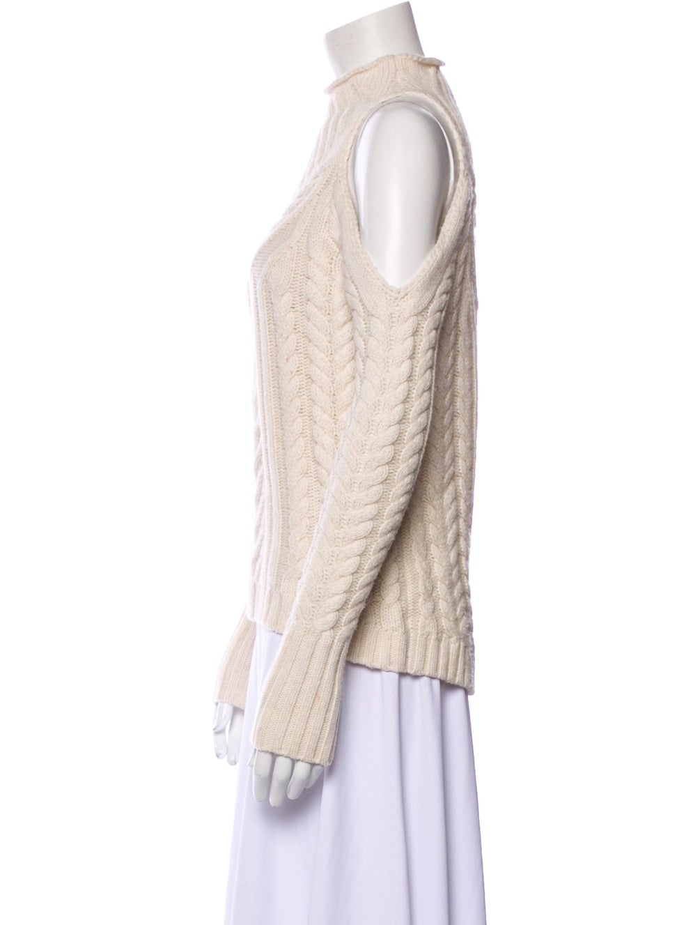 Intermix Cold Shoulder Wool Sweater