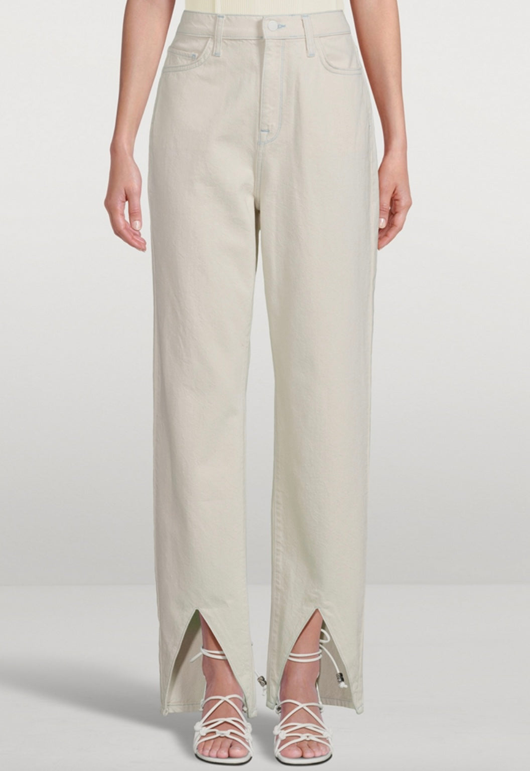 TRIARCHY
Ms. Hart Petal-Hem Straight Jeans