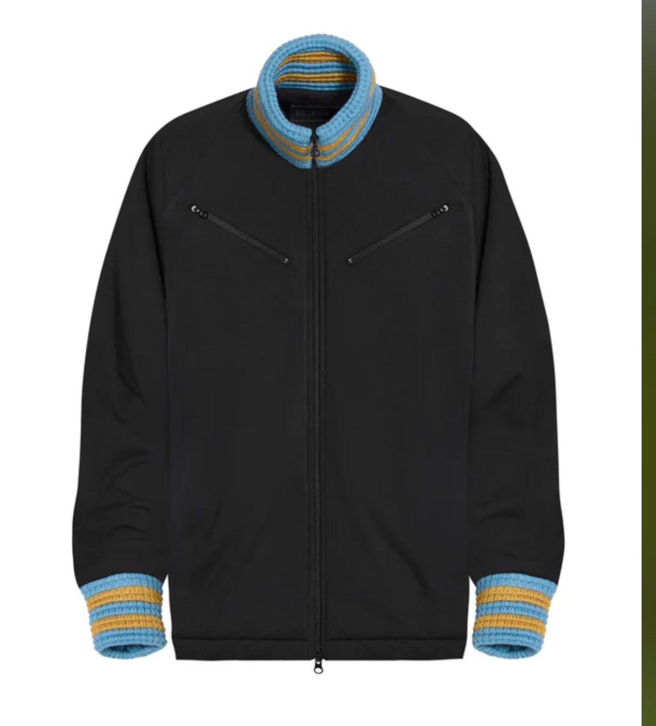 ROUCHA Track Jacket with knit collar