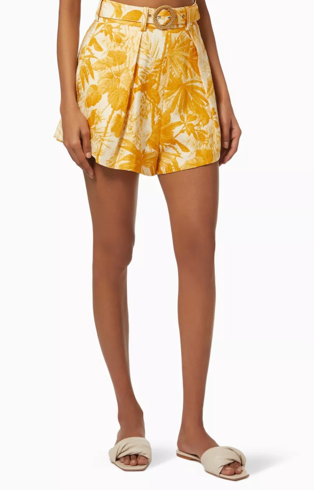 ZIMMERMANN
Mae Palm Tuck Shorts in Linen
