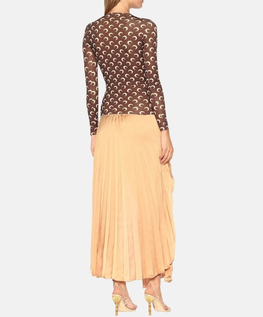 MARINE SERRE
Printed jersey top