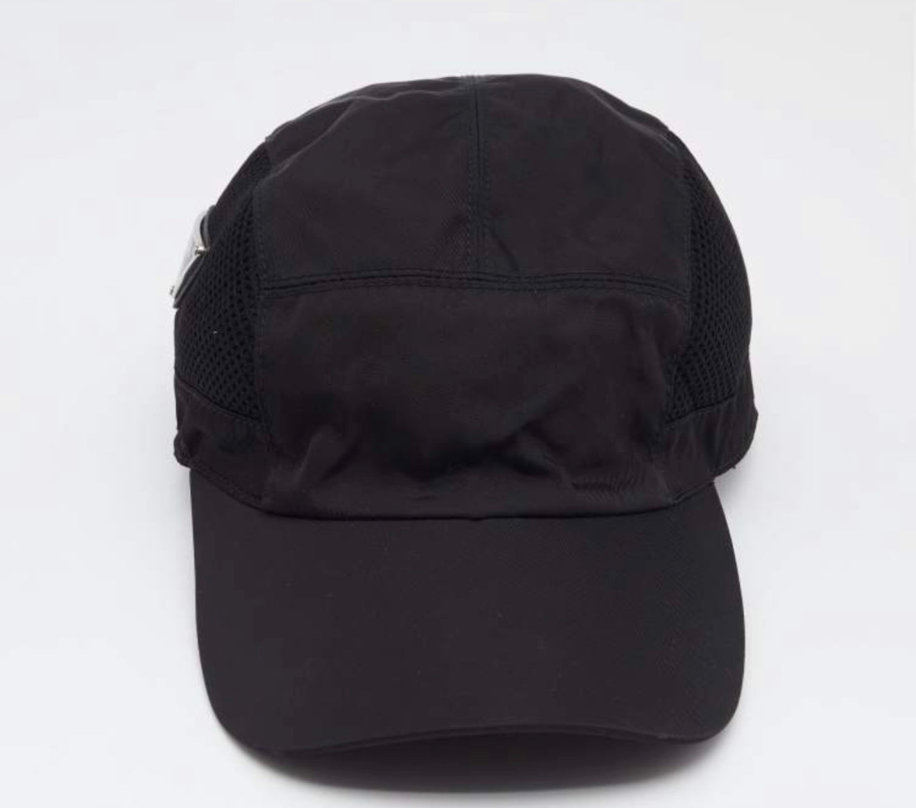 Prada
Prada Black Mesh-Panel Nylon Baseball Cap