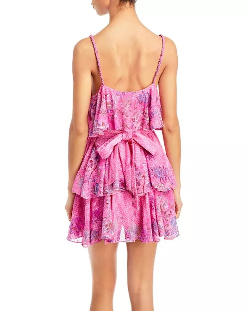 HEMANT & NANDITA pink tank top dress
