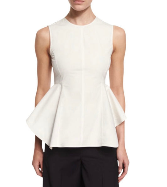 Theory - Kalsing Sleeveless Blouse in white