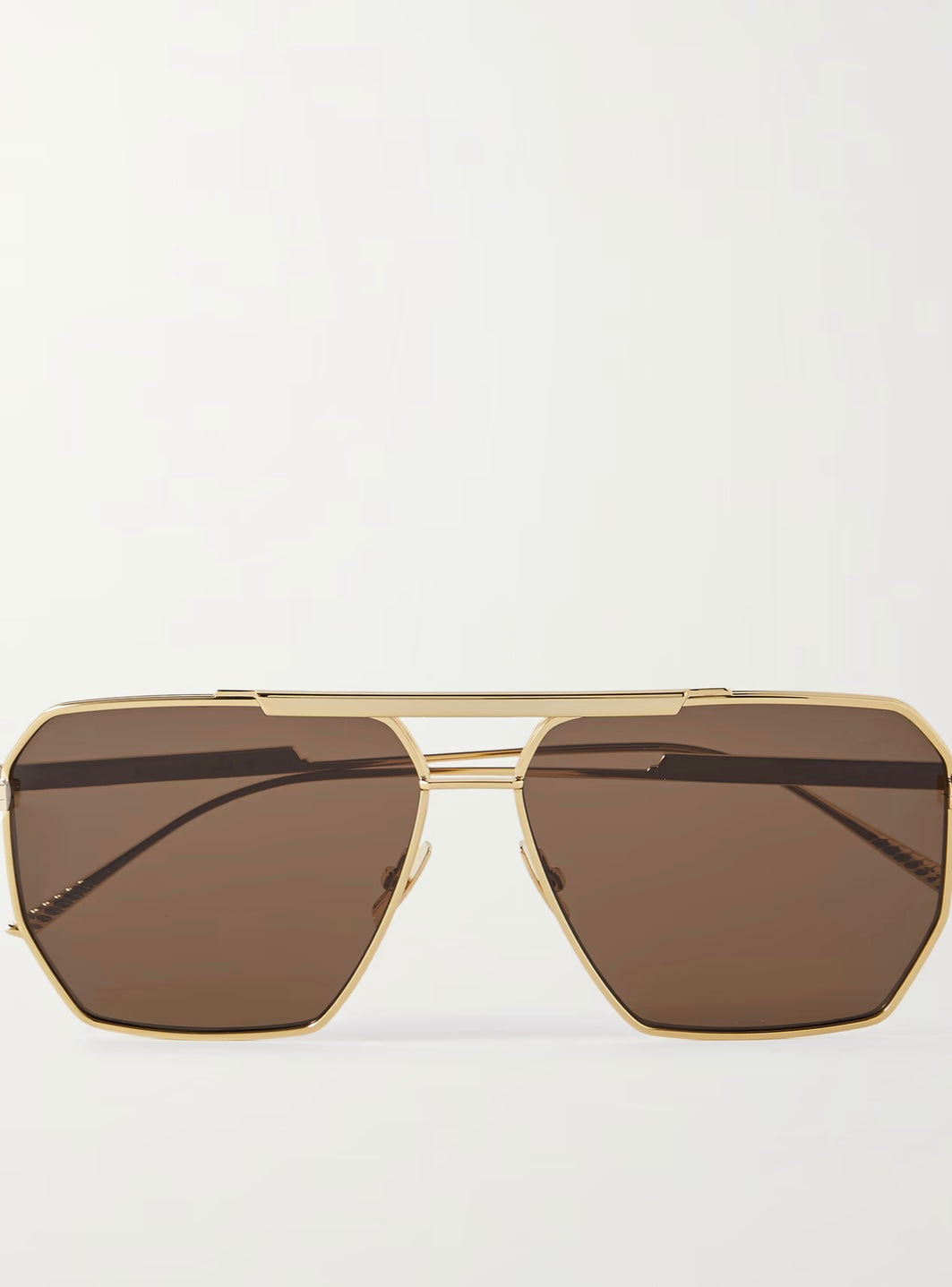 BOTTEGA VENETA EYEWEAR
Aviator-Style Gold-Tone Sunglasses