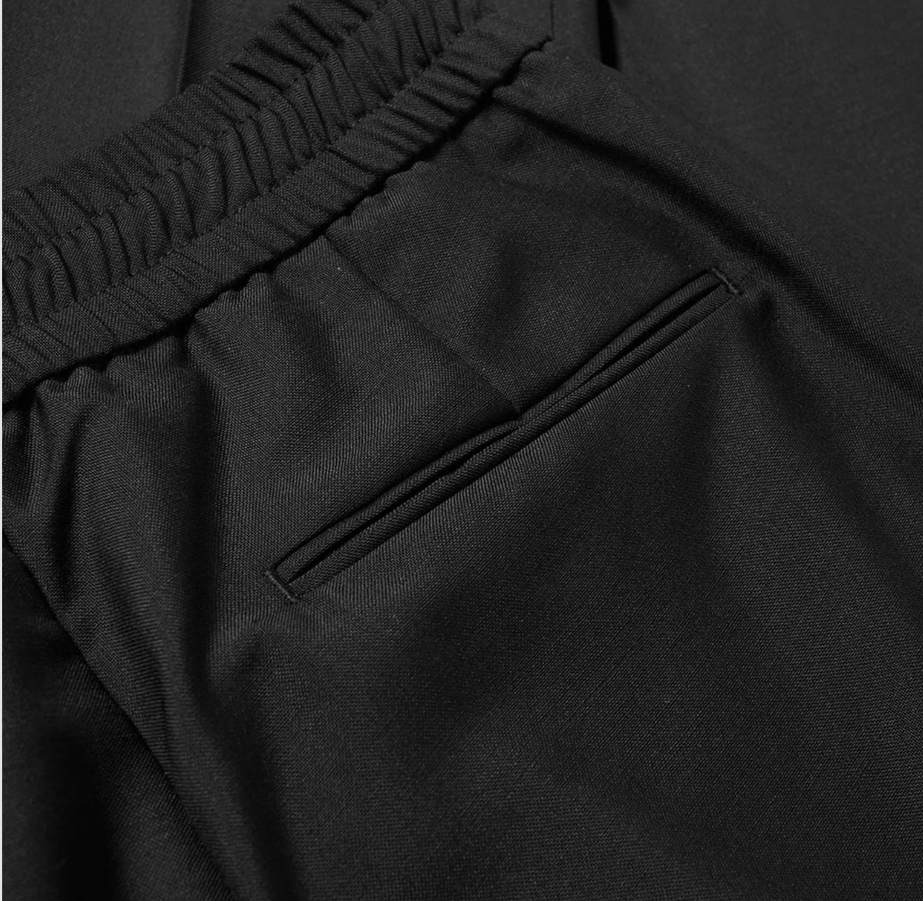 Acne Studios Ryder Wool Mohair Drawstring Trousers - black