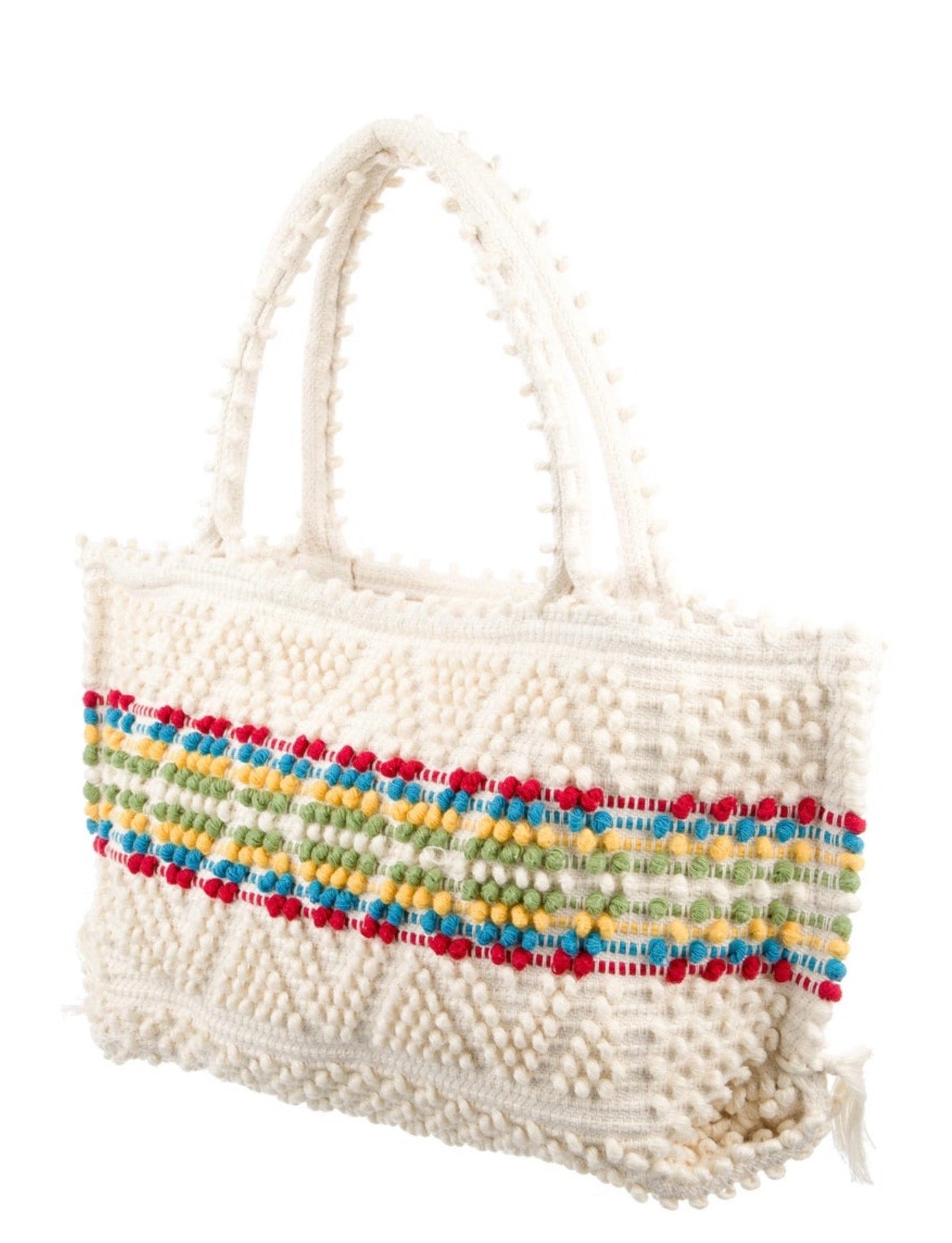 Antonello Tedde - Pom Pom Knit Tote Bag