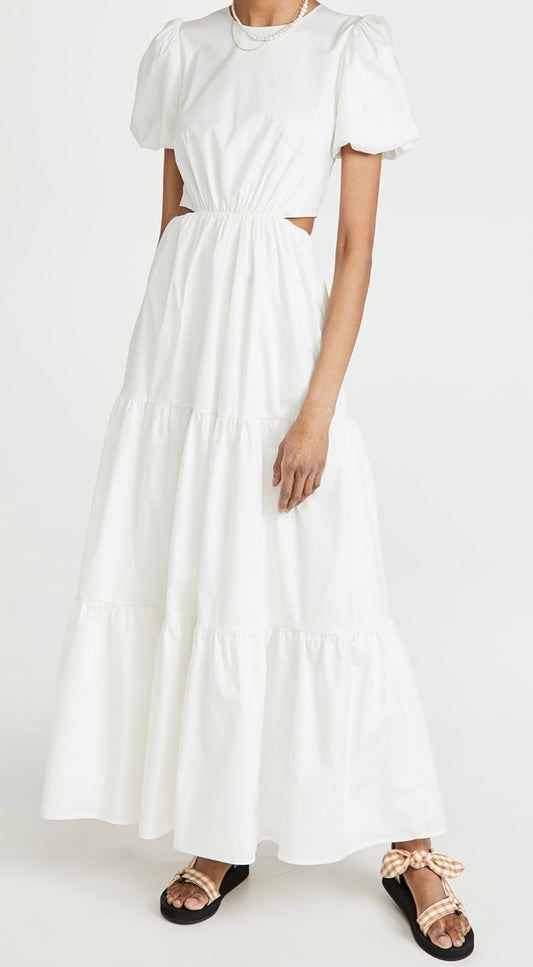 WAYF
Plaza Cut Out Tiered Maxi Dress