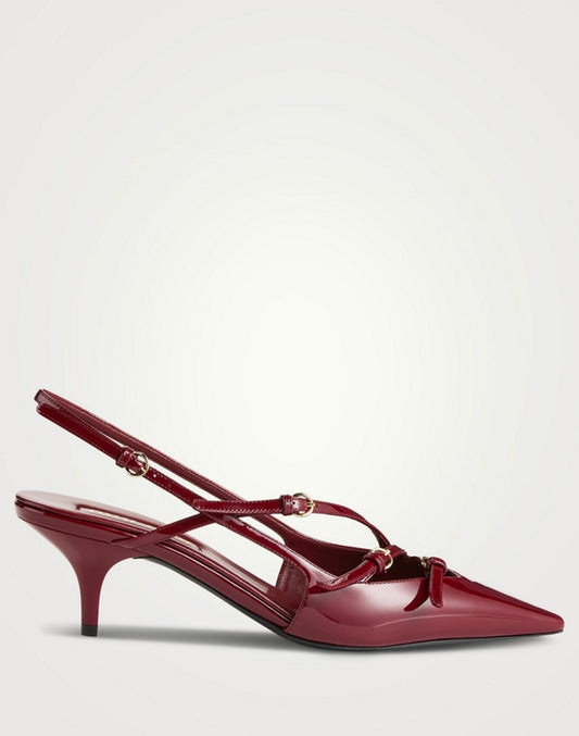 MIU MIU
Patent Leather Slingback Pumps