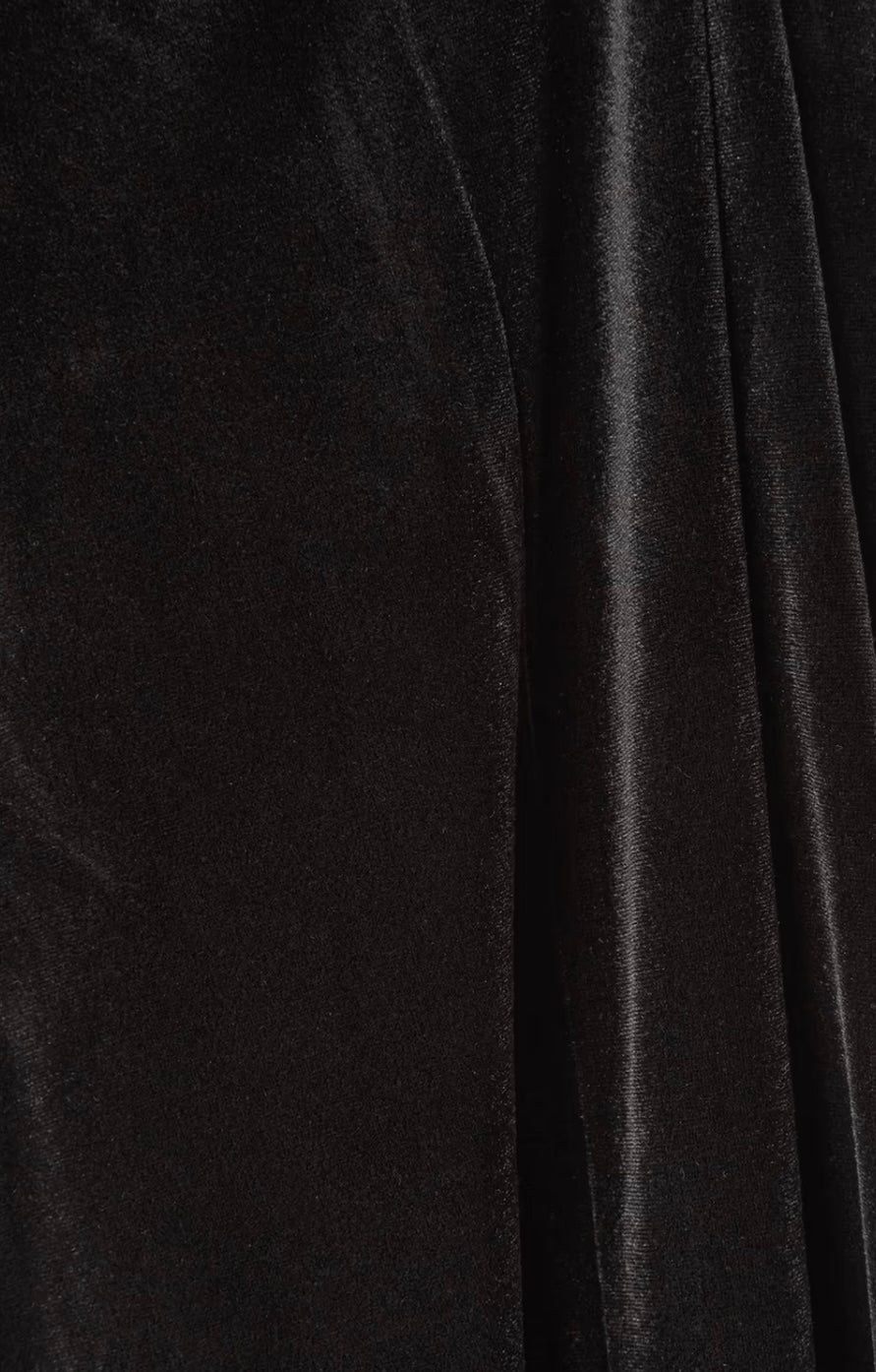 Norma Kamali - Wide Leg Velvet Jumpsuit