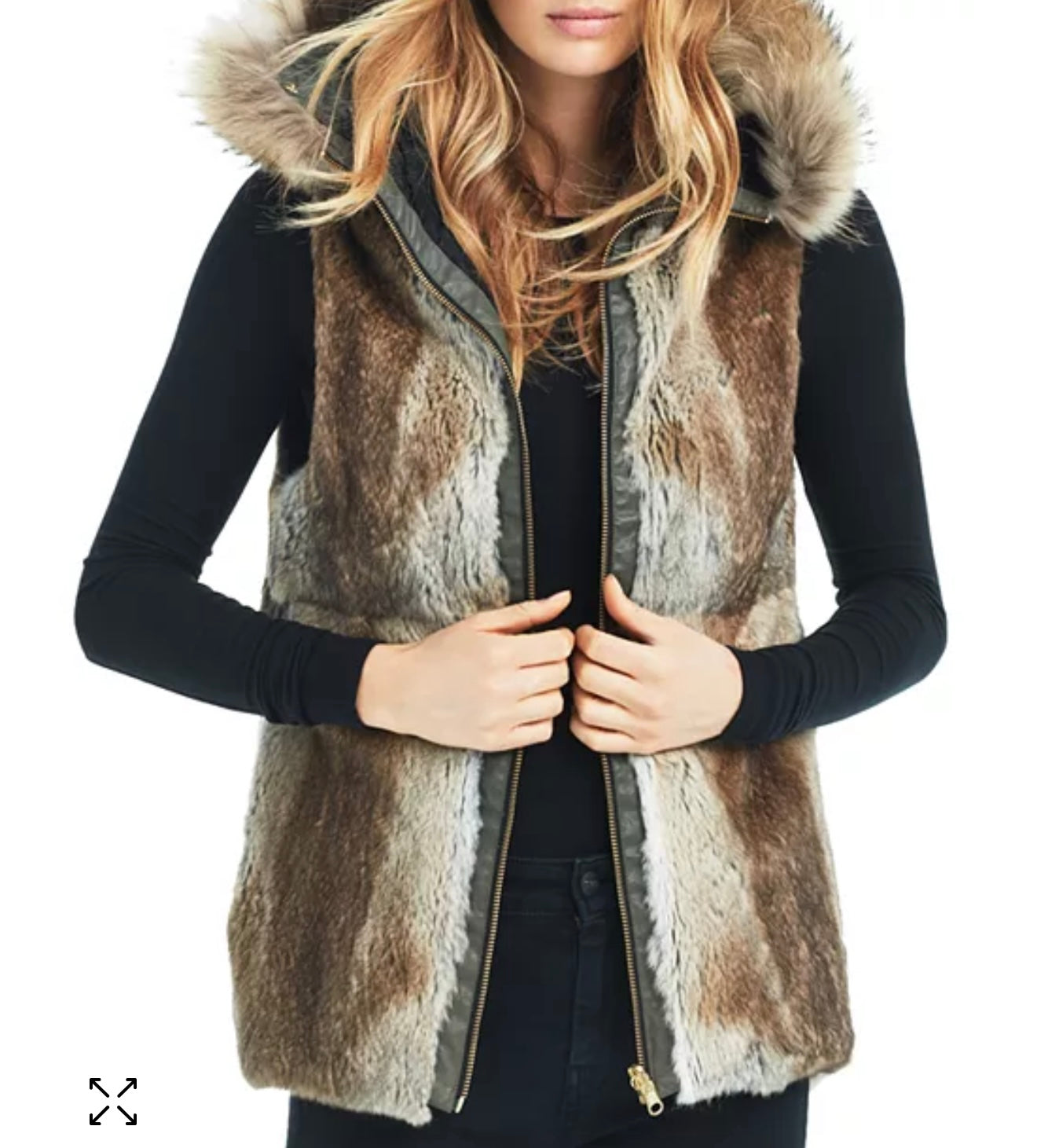 SAM. Tribeca Fur Trim Convertible Parka