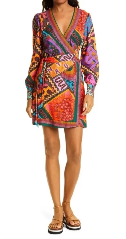 Farm Rio Scarf Print Dress