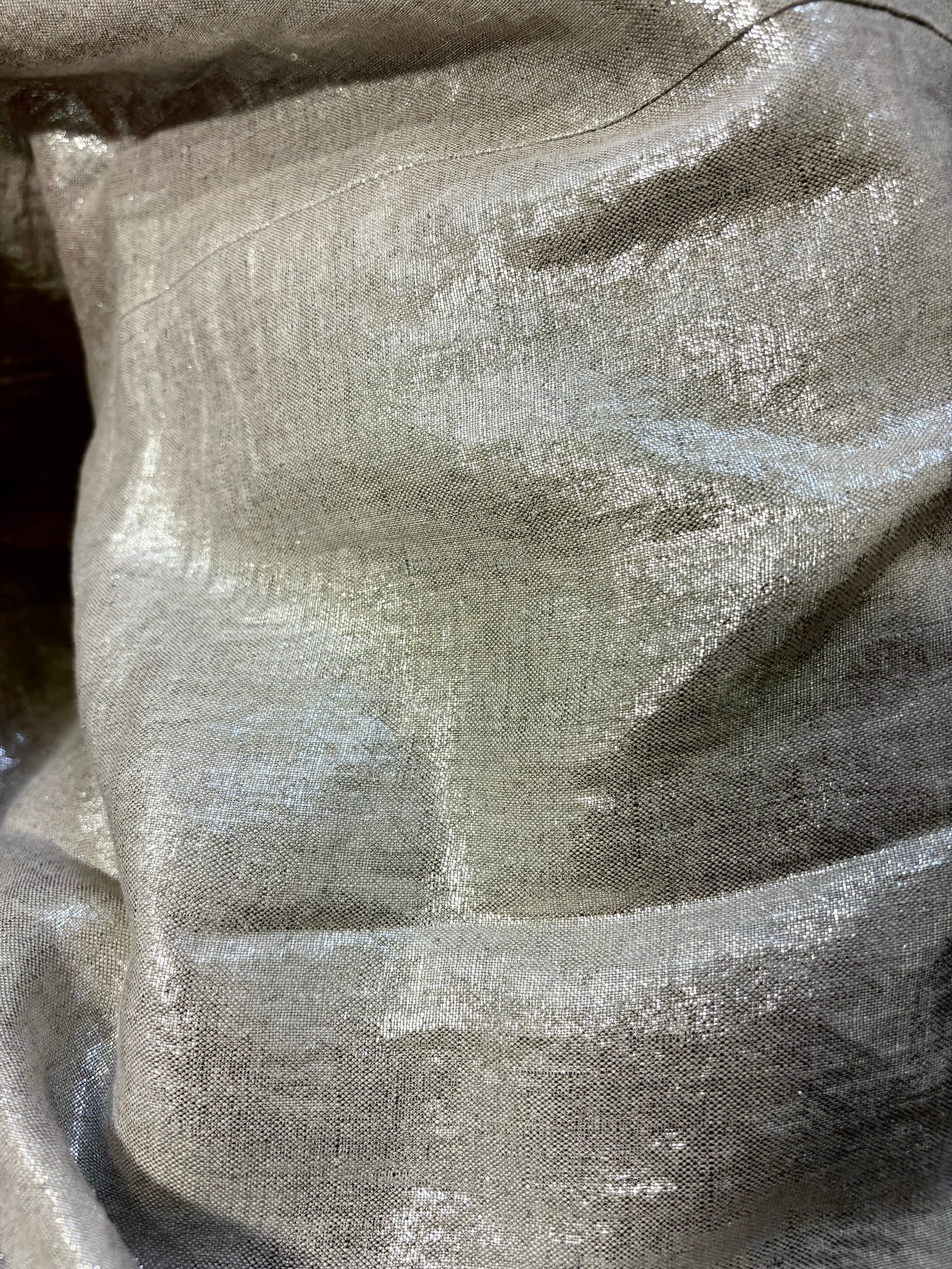 Horses Atelier Metallic Linen Dress