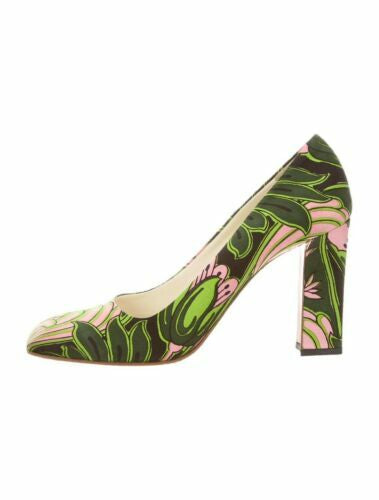 PRADA square toe printed pump