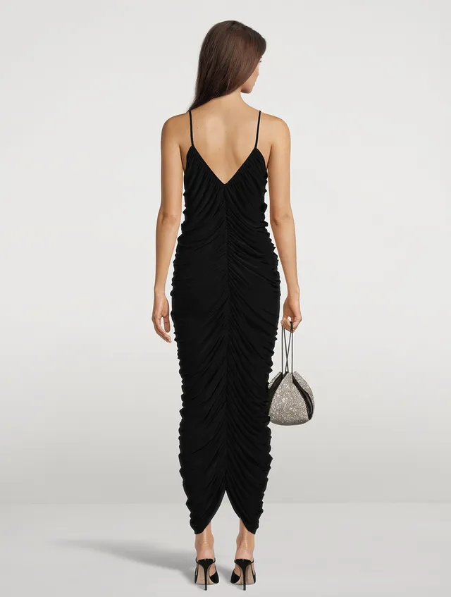 Norma Kamali Long Ruched Dress