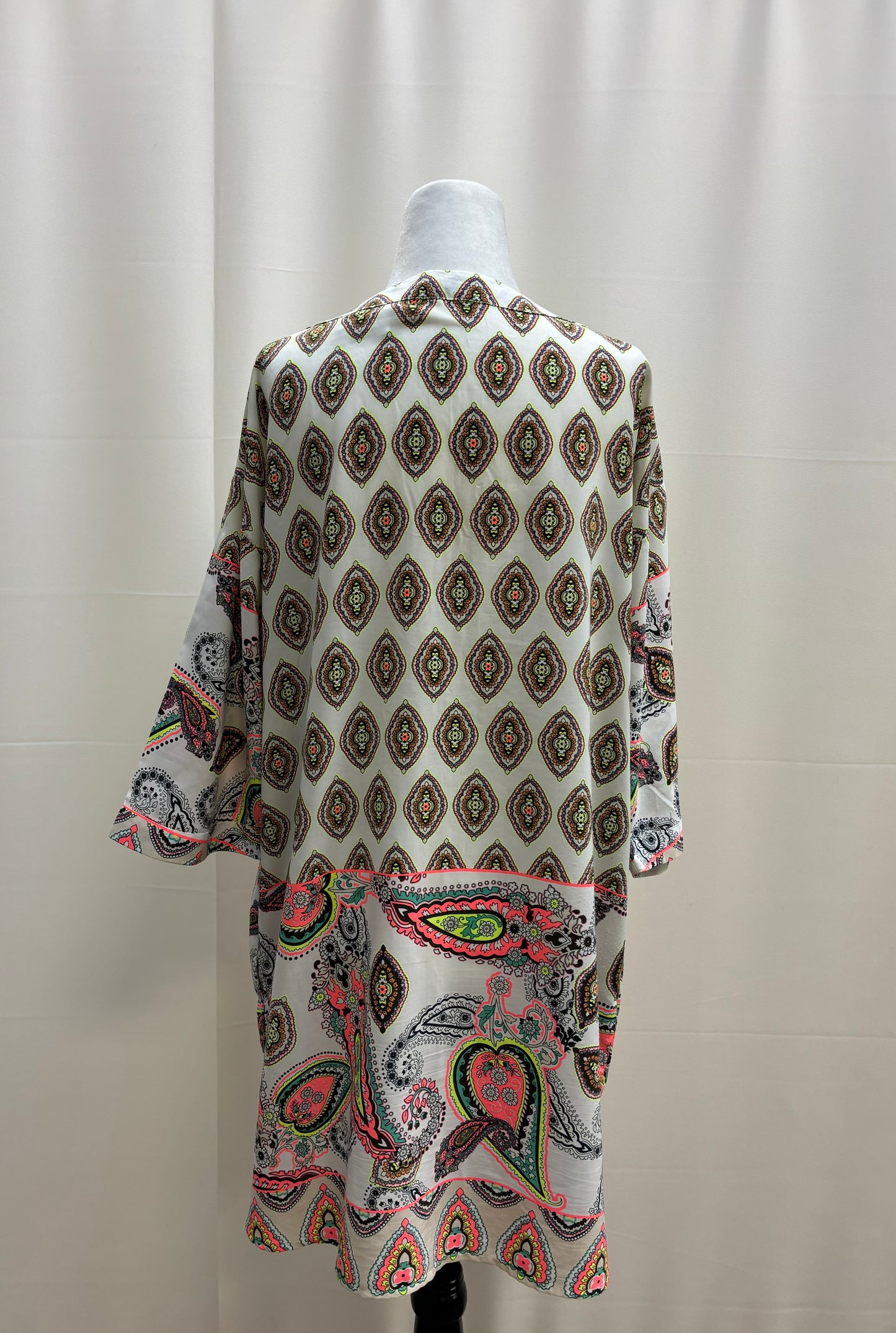 Isle Apparel Neon Paisley Tunic Dress