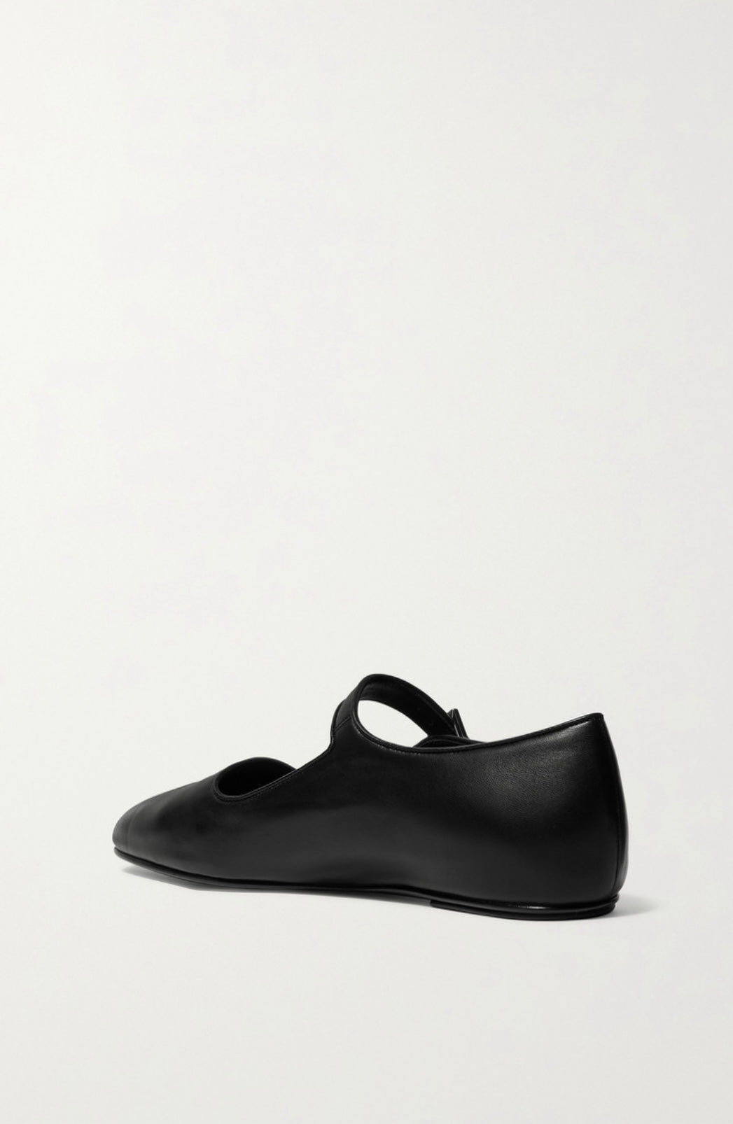 THE ROW - AVA LEATHER BALLET MARY-JANE FLATS