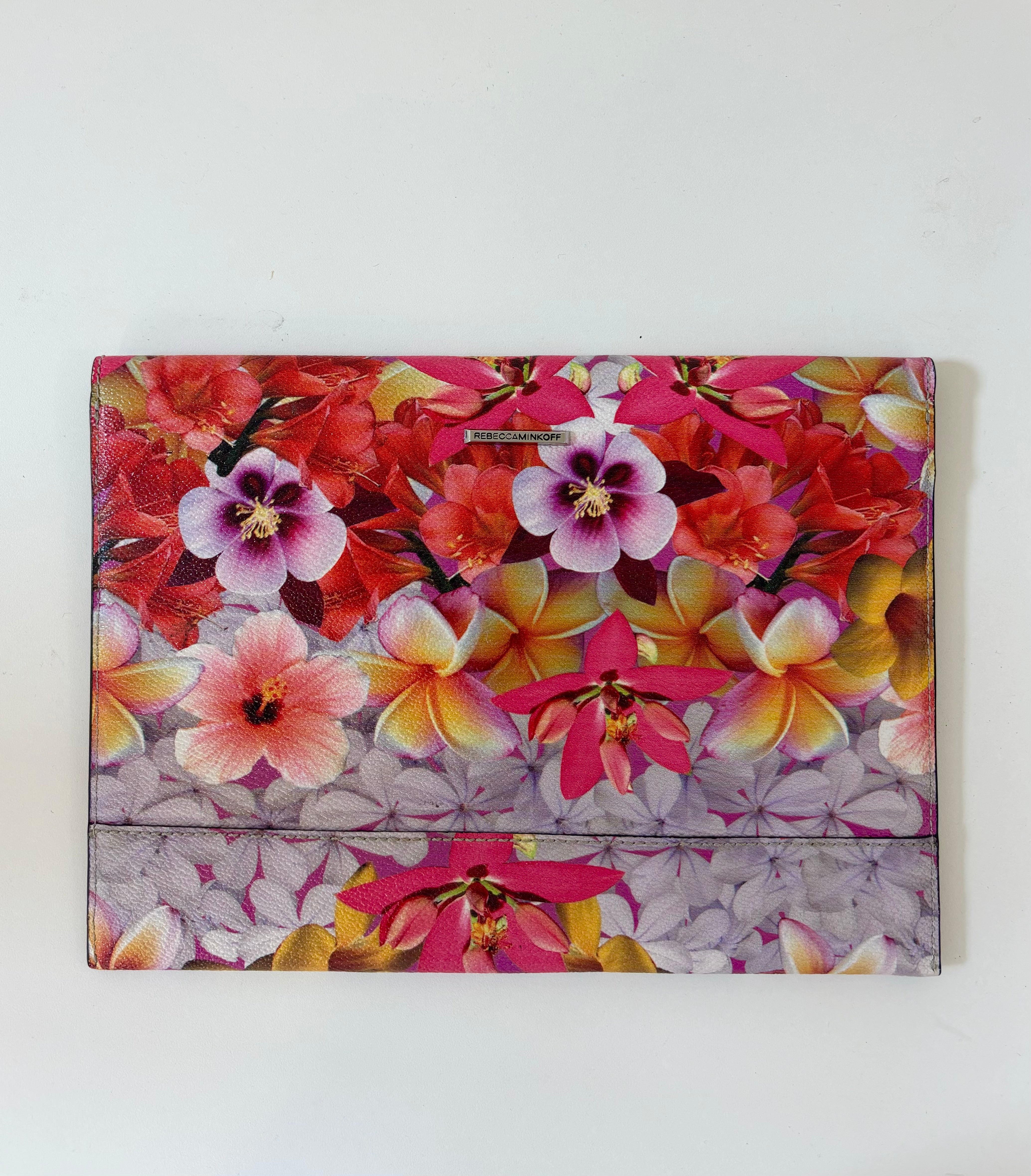REBECCA MINKOFF floral clutch