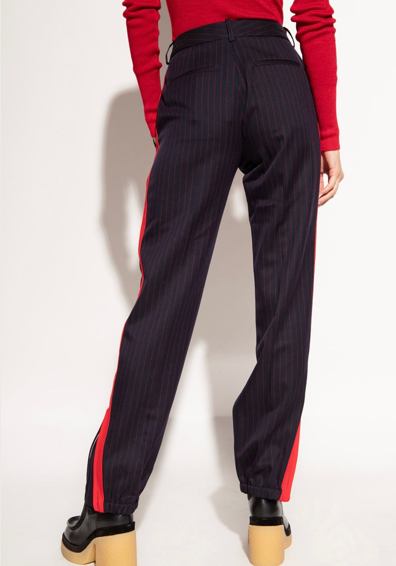 VICTORIA BECKHAM
TROUSERS WITH SIDE STRIPES