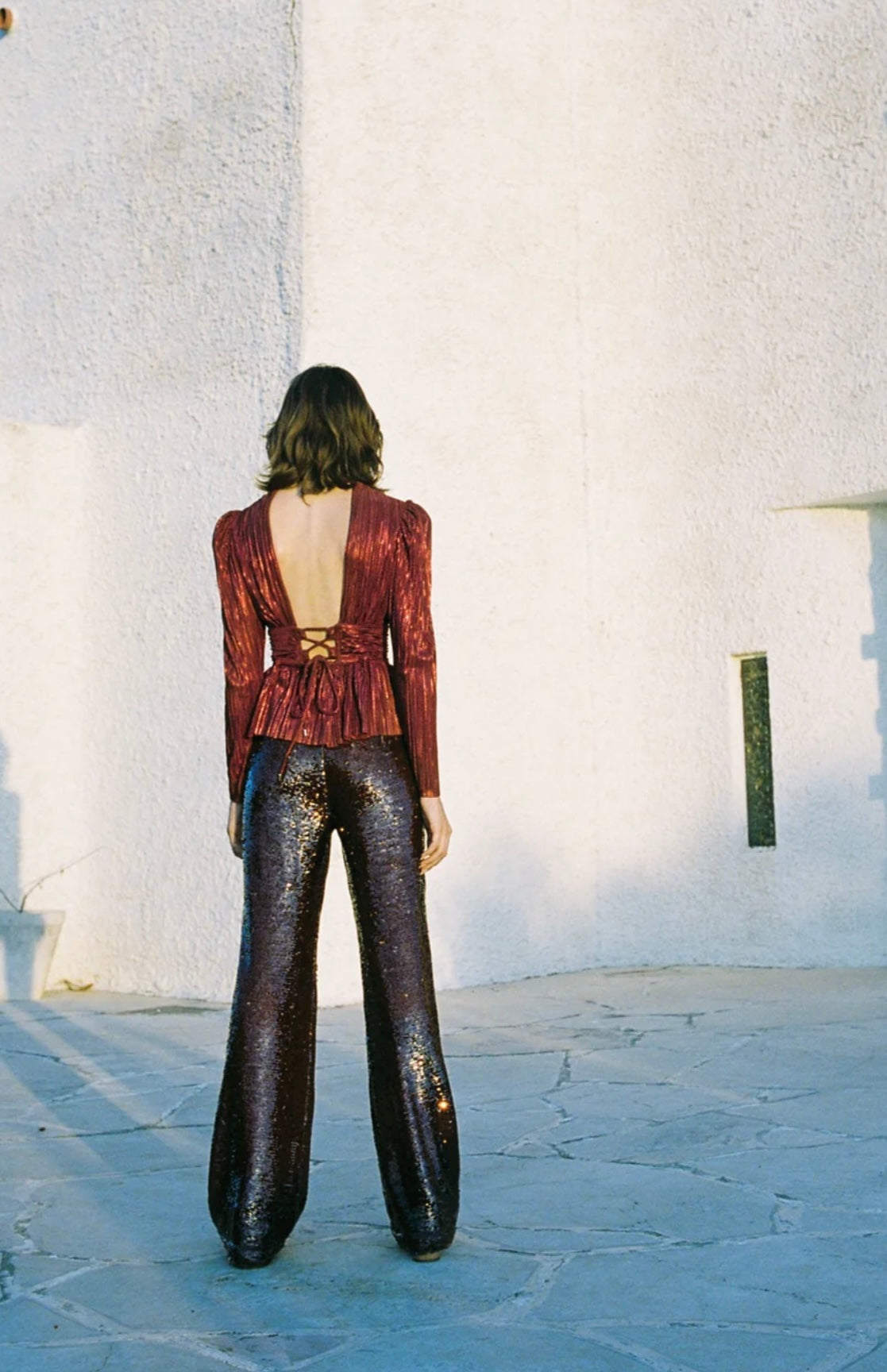 Sabina Musayev - Maxim Top in Ruby Wine
