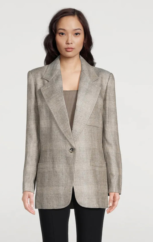 SMYTHE
Hopsack Linen Oversized Blazer