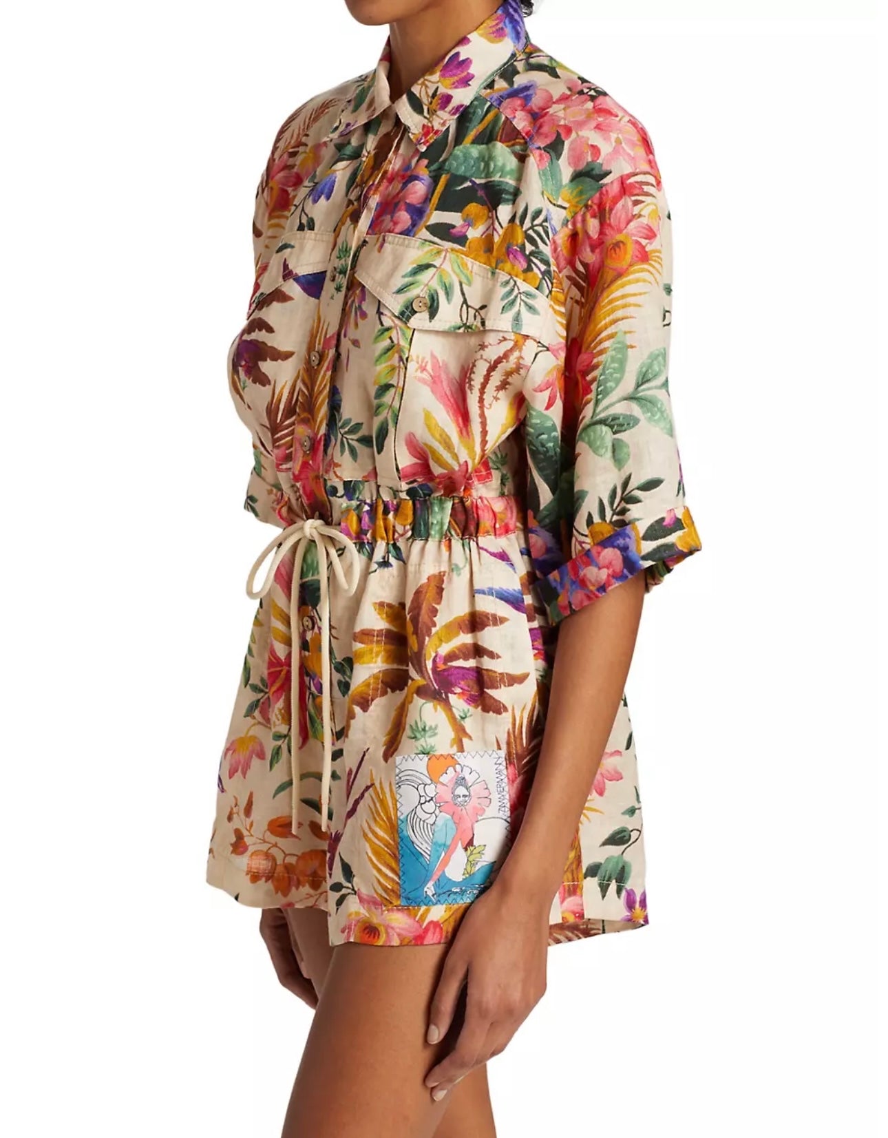 Zimmermann
Tropicana Linen Utility Romper