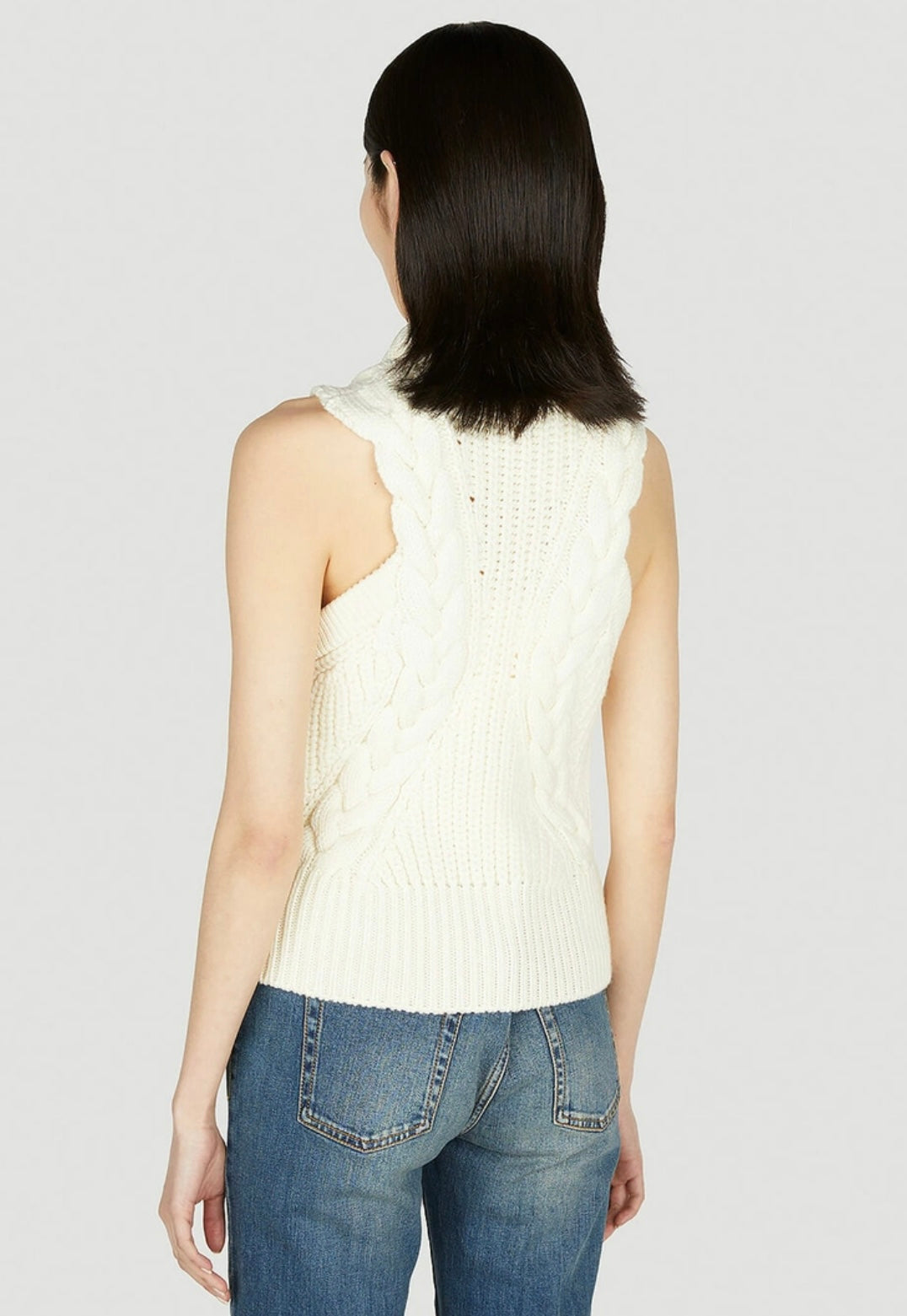 Alexander McQueen - Cabel Knit Vest in White