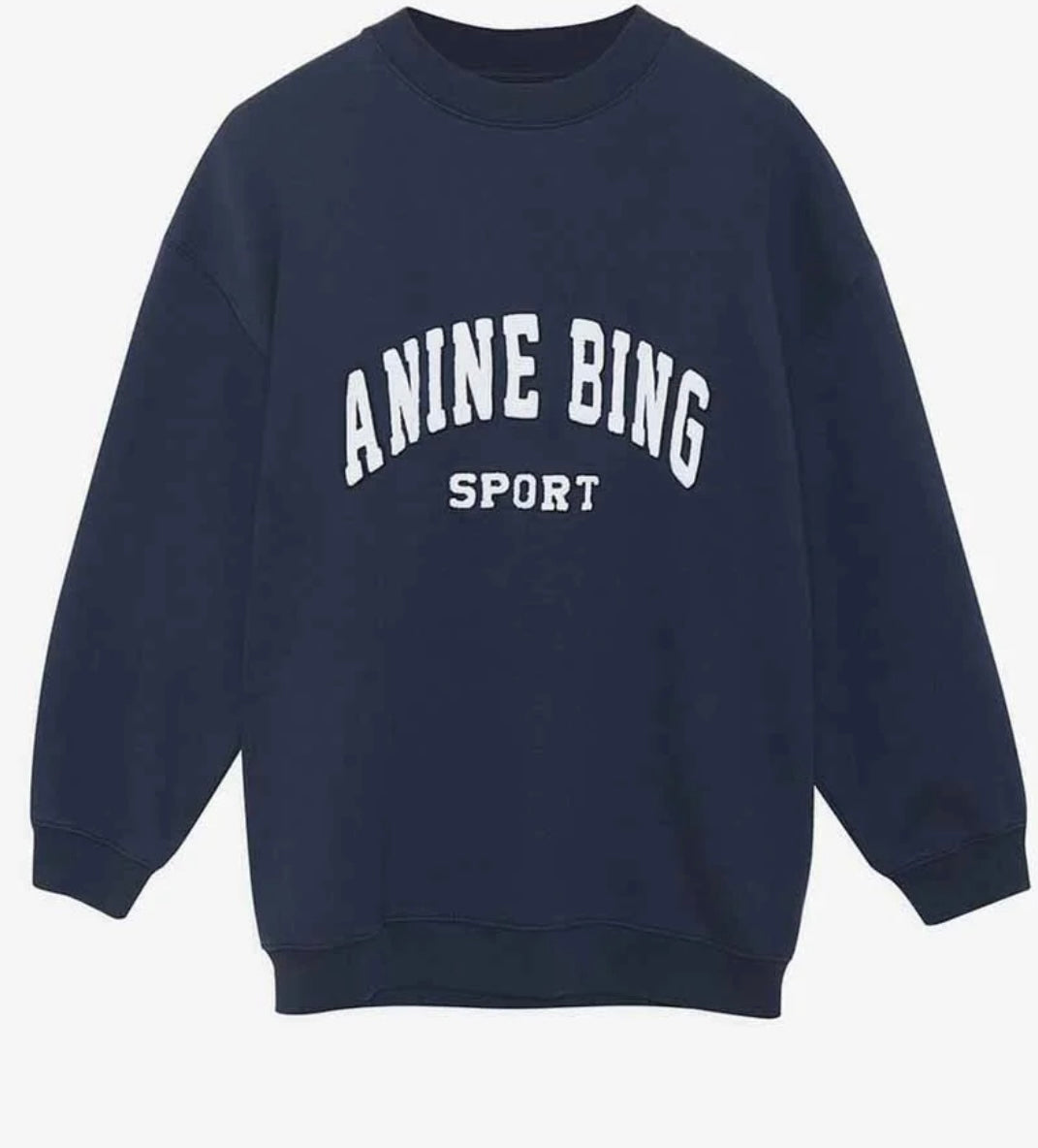 ANINE BING TYLER SWEATSHIRT IN PACIFIC BLUE