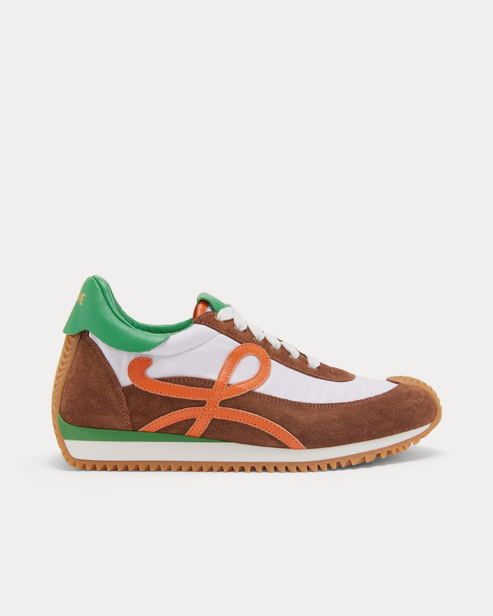 LOEWE multicolor brown orange green flow runner sneakers