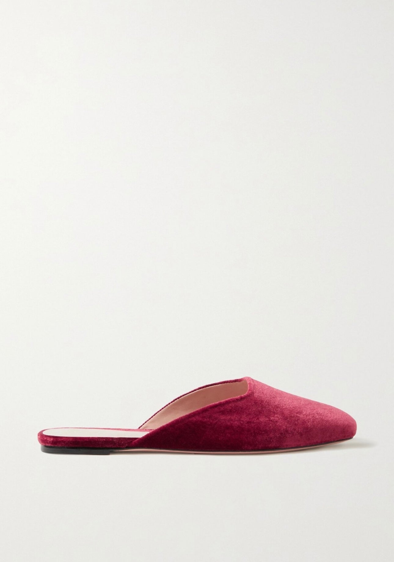 PORTE & PAIRE
Velvet Slippers In Burgundy