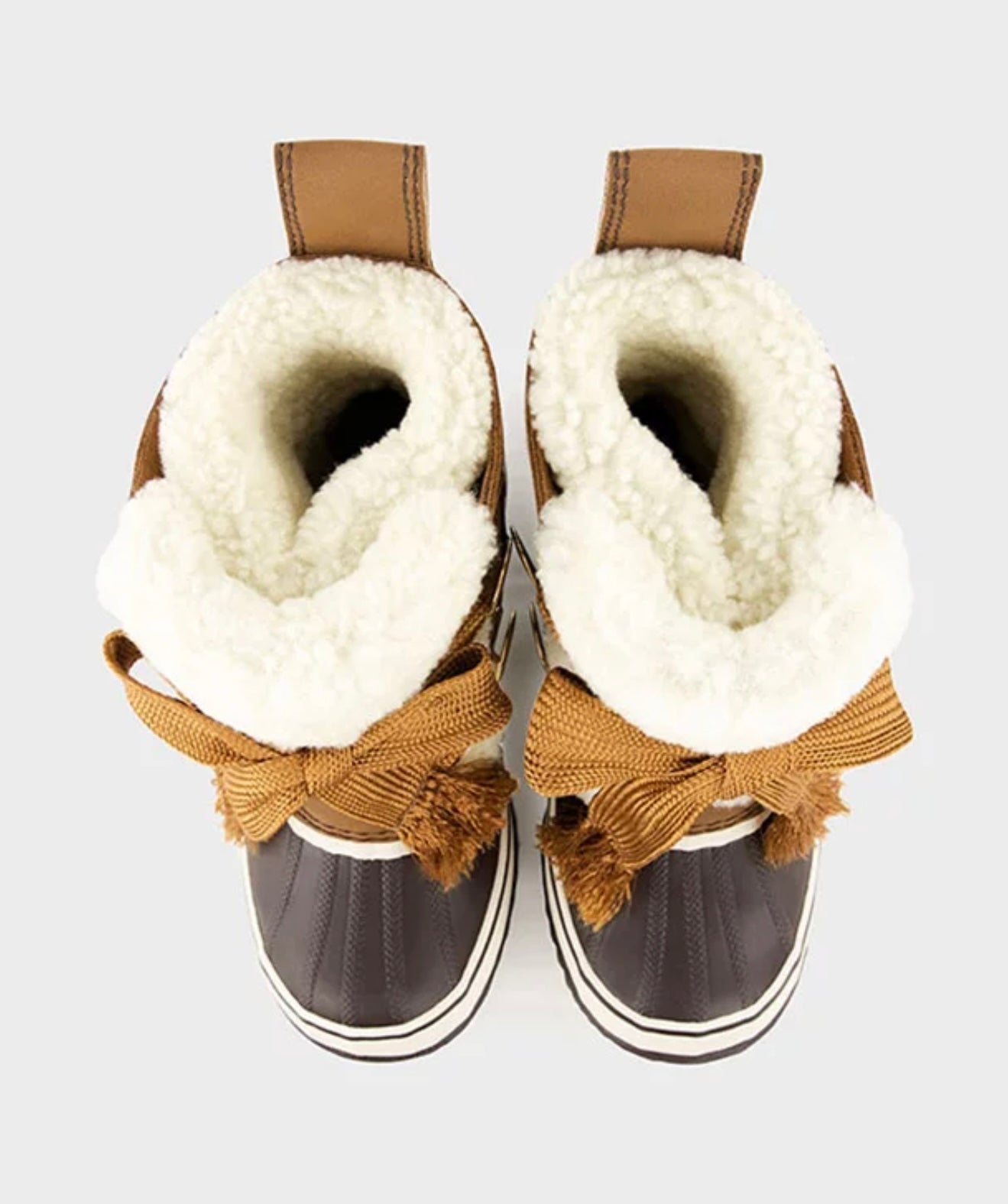 SOREL X CHLOE NATURAL BROWN BOOTS