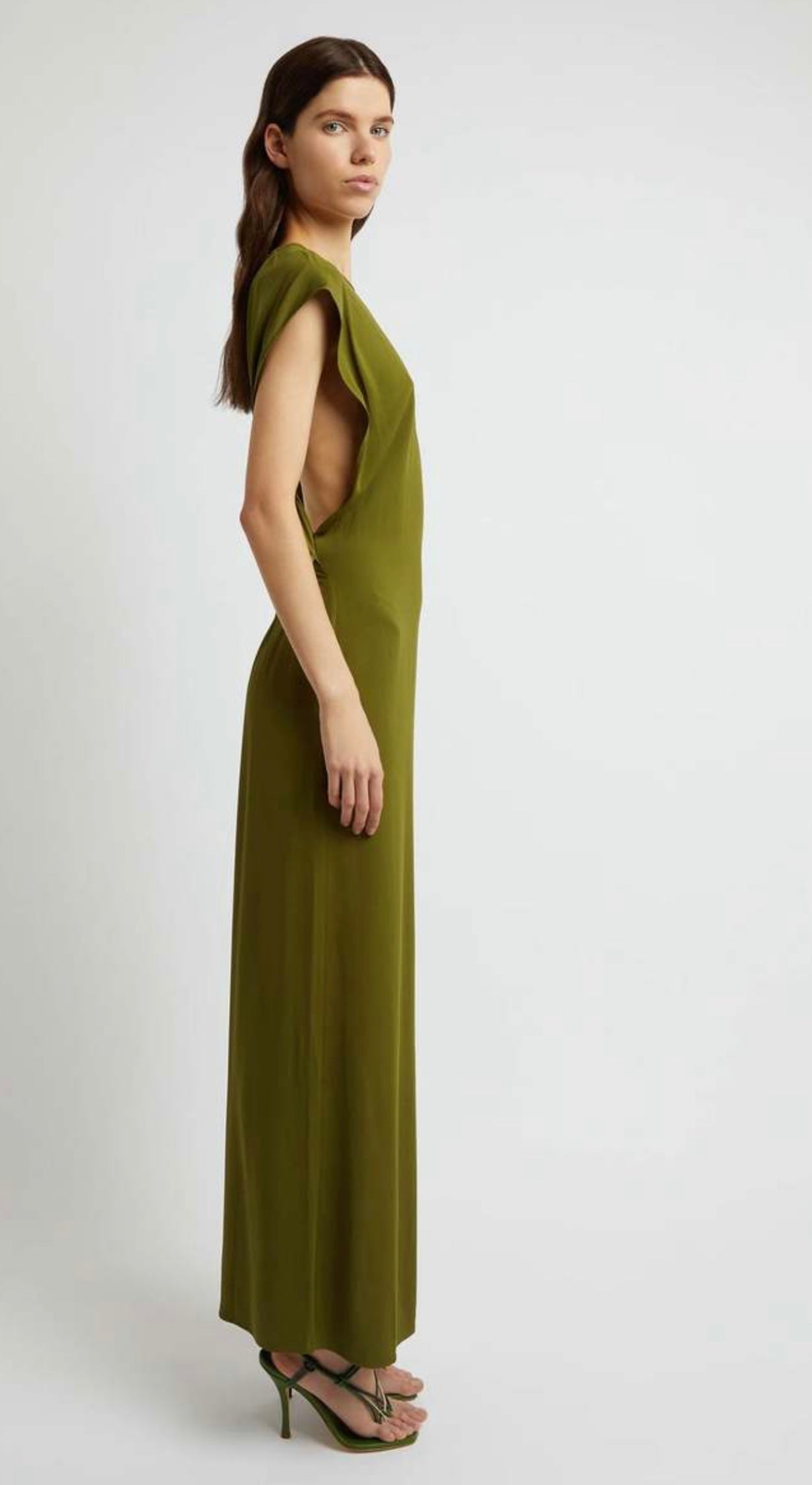 CHRISTOPHER ESBER AULENTI COLUMN SHIRT DRESS - MOSS