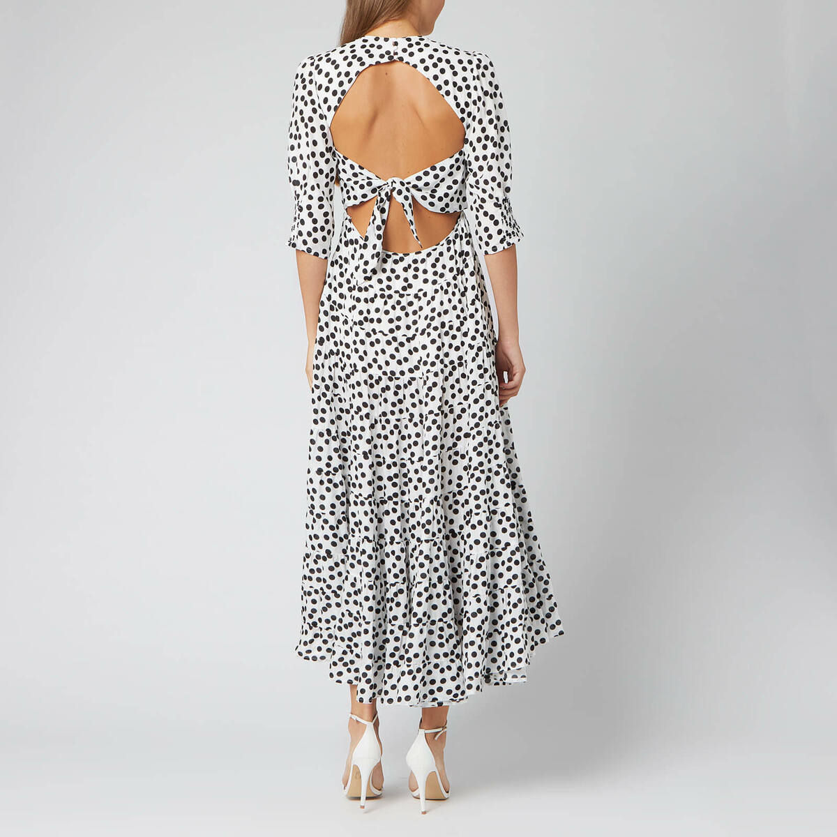 Rixo London Polka Dot Maxi Dress