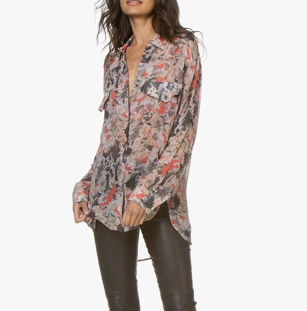 IRO Sheer Print Blouse