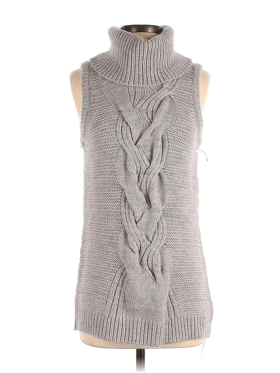 Intermix Long Cable Knit Vest