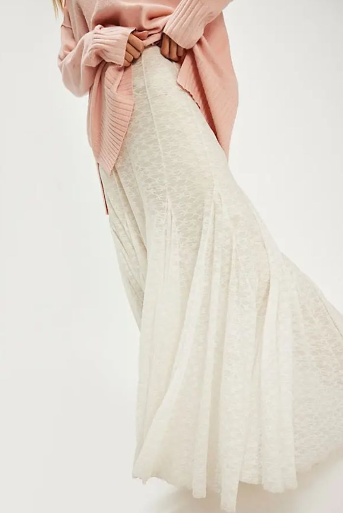 Free People  intimately kiss kiss half slip - snow bell