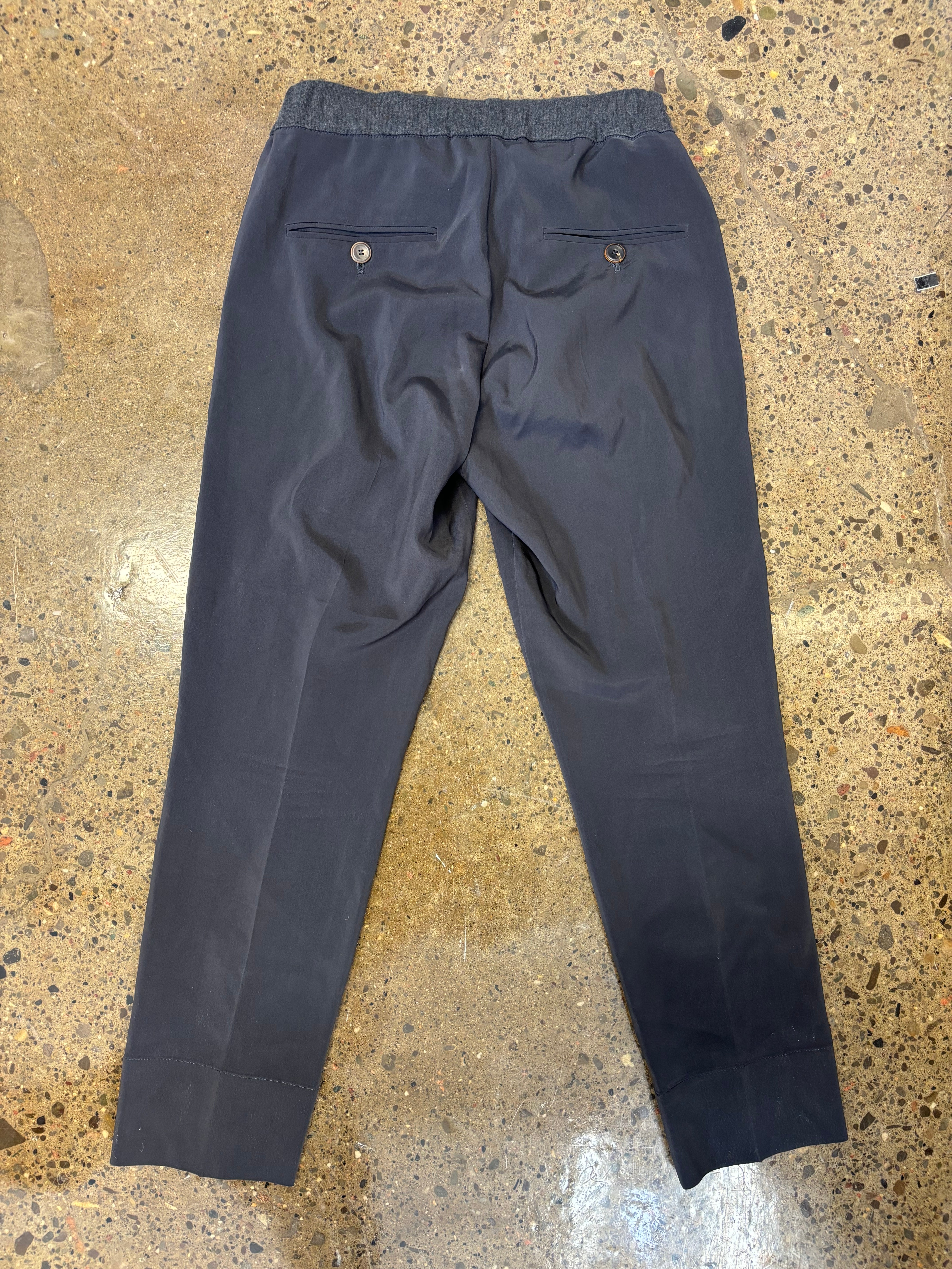 Brunello Cucinelli Silk Drawstring Pants
