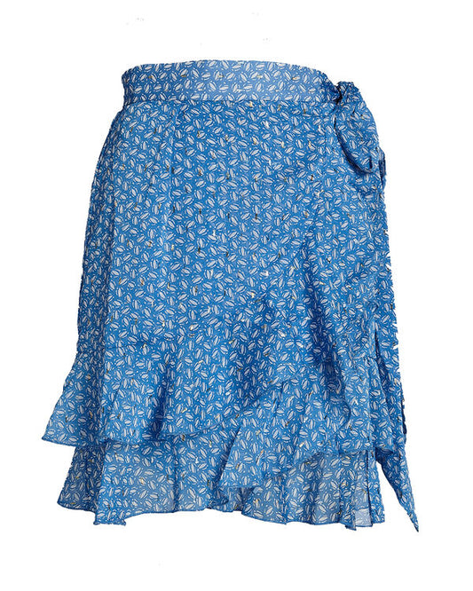 Sabina Musayev Print Wrap Skirt