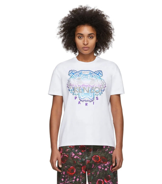 KENZO 
White Limited Edition Holiday Tiger T-Shirt