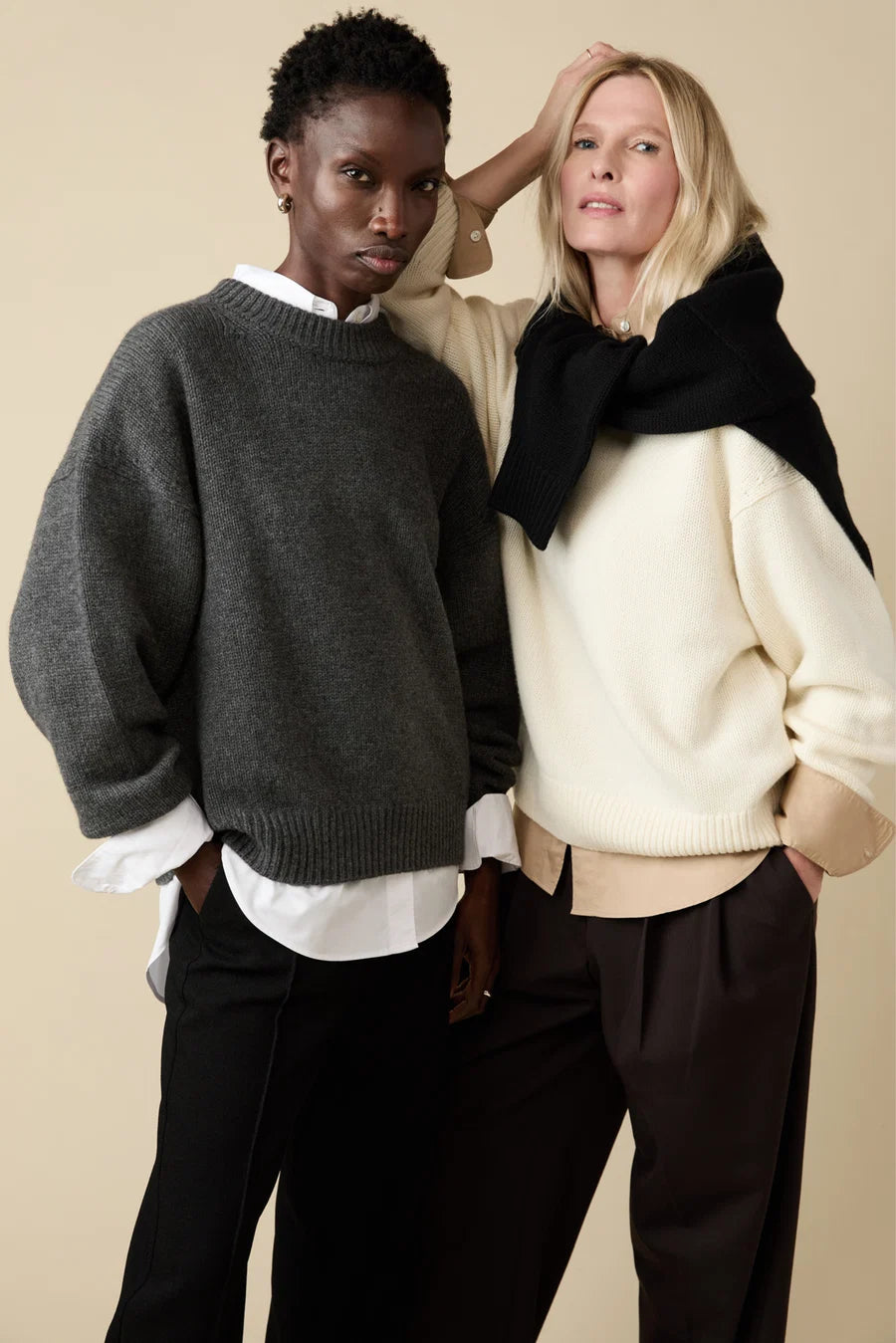 SOLD OUT NYC GREY WOOL/CASHMERE SWEATER