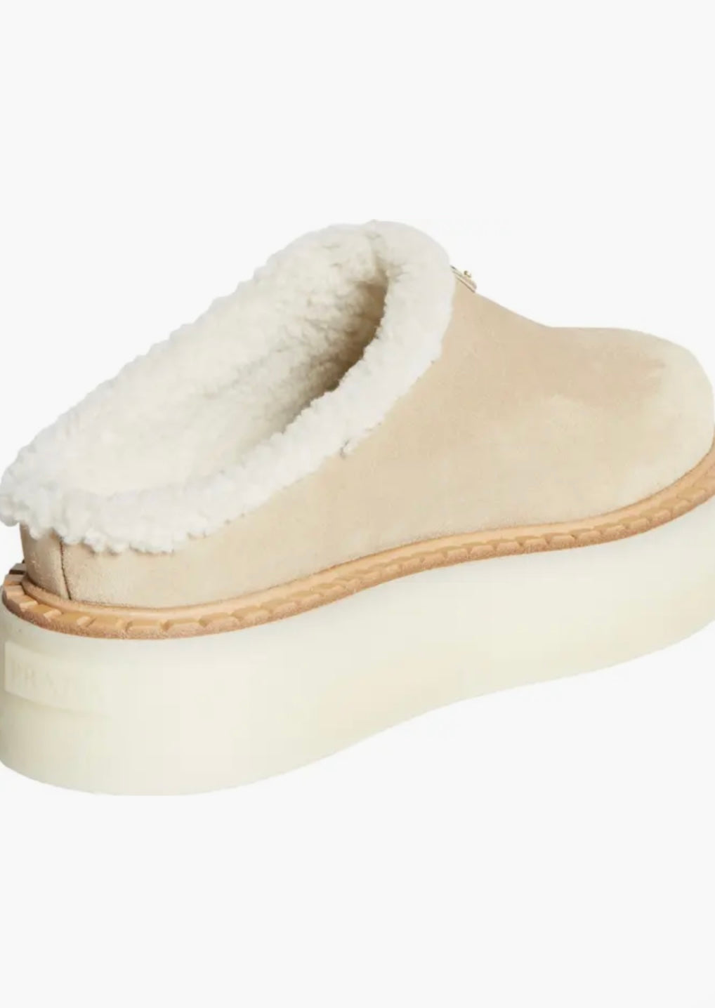 Prada - Evolve Genuine Shearling Clog