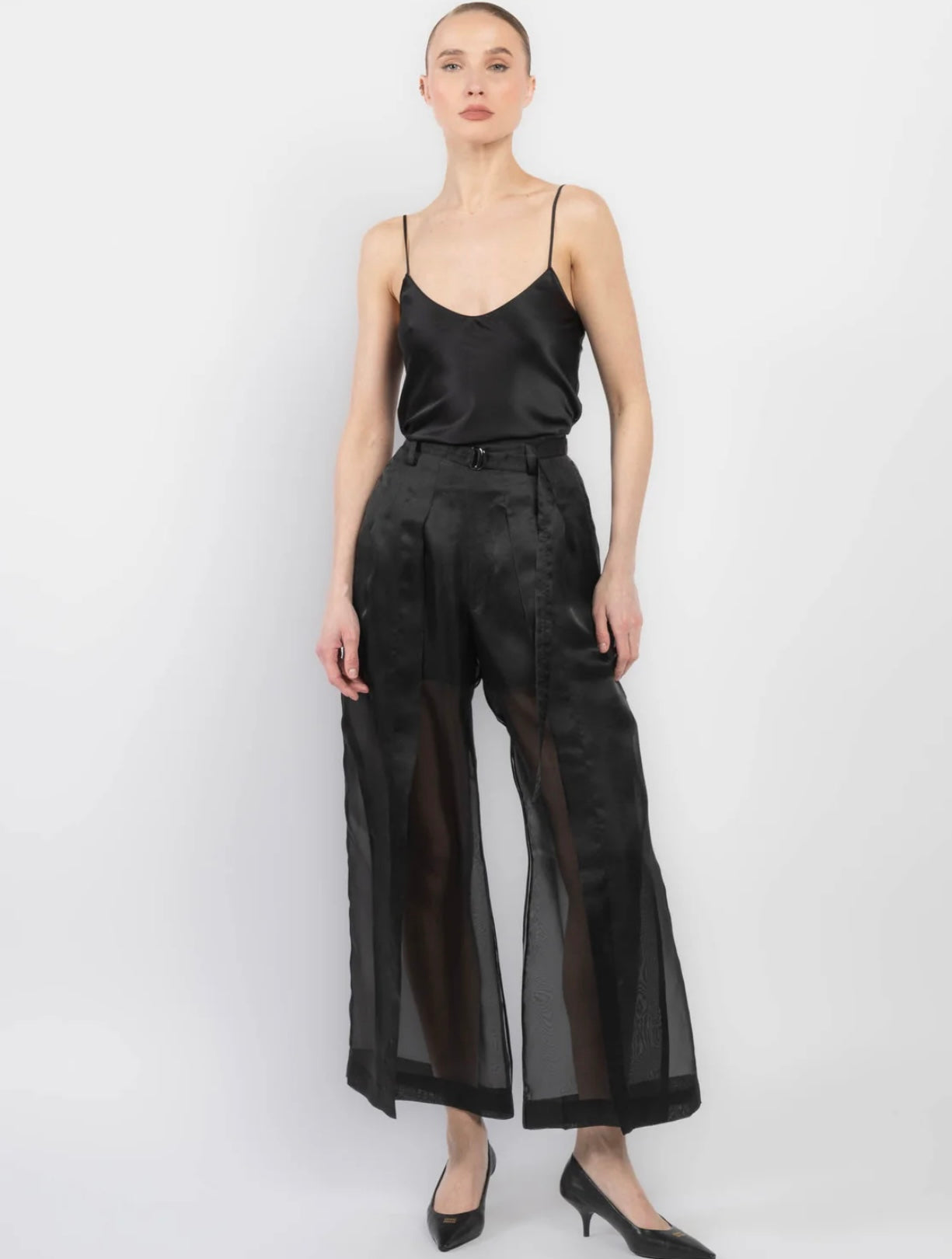 UJOH
Slit Black Pants