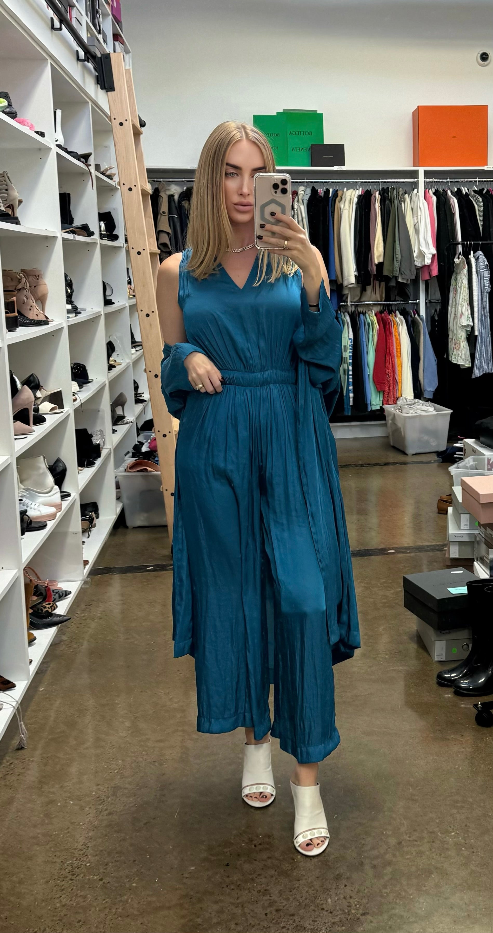 Cedric Charlier - Satin Two-Piece Set