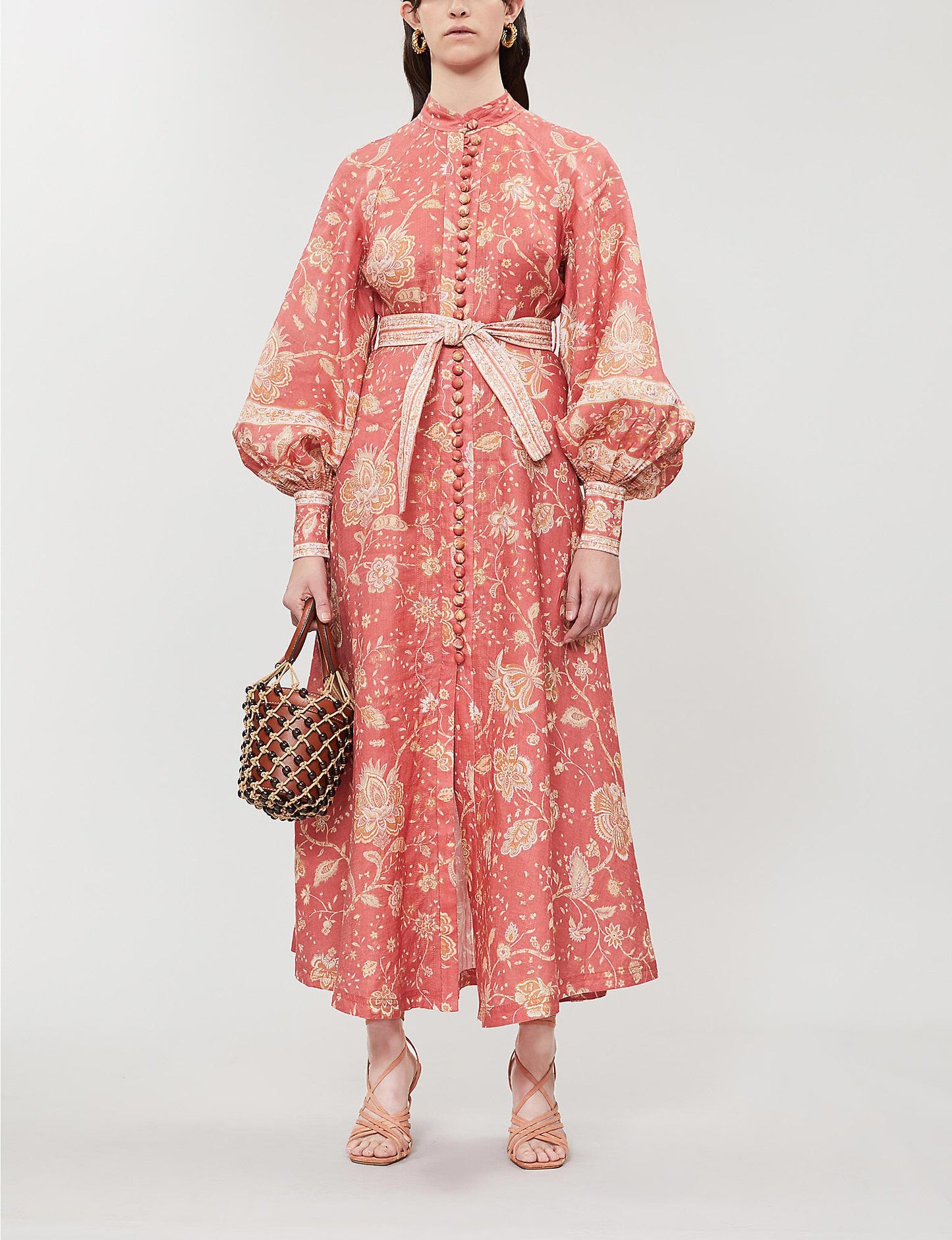 ZIMMERMANN red veneto floral print dress