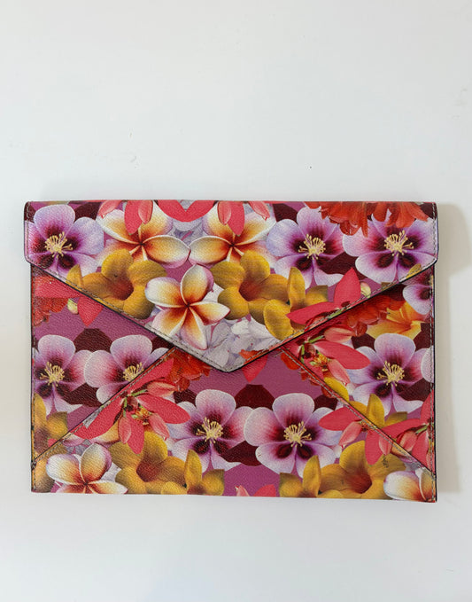 REBECCA MINKOFF floral clutch