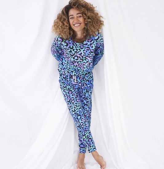 Stripe and Star - Happy place galaxy lounge pants